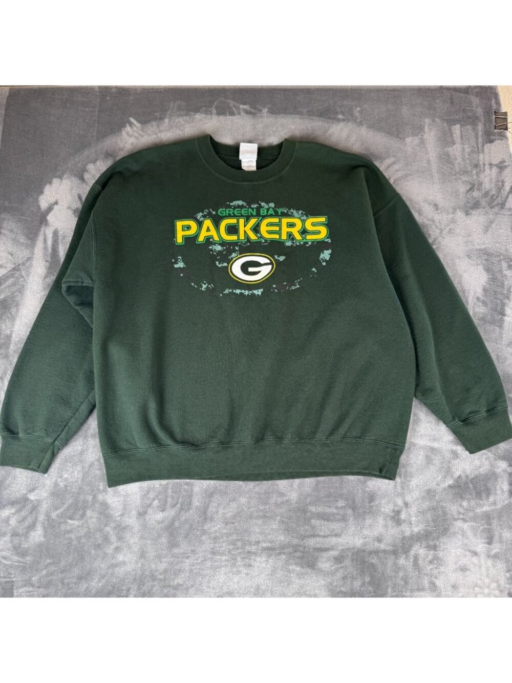 Vintage Green Bay Packers Crewneck Sweatshirt NFL Green Size 2XL